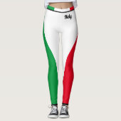 イタリイタリアンア国旗Red White Green Italia Women's レギンス (正面)