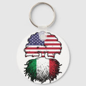 イタリイタリアンア・アメリカ合衆国統一された州アメリカ キーホルダー (裏面)
