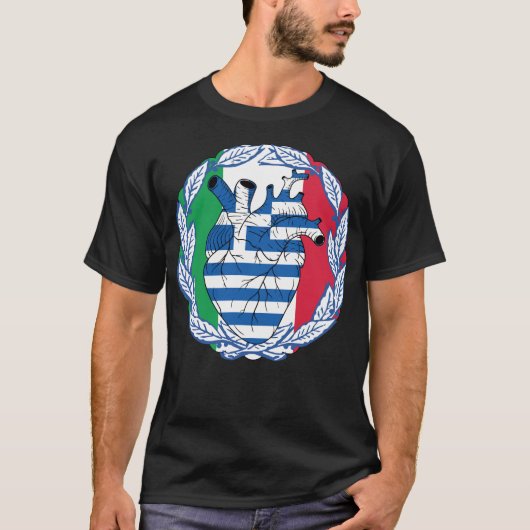 イタリイタリアンア・ギリシャ独立国ギリシャ Tシャツ (正面)
