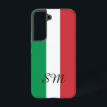 イタリイタリアンア・モノグラムカスタム国旗 SAMSUNG GALAXY S22ケース<br><div class="desc">イタリイタリアンアモノグラムカスタムサムスンギャラクシーS22ケースの国旗。三色パーソナライズされたの付き電ストライプ話カバー</div>