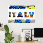 イタリイタリアンア・ヴィネヤードの旅行写真 ポスター (ホームオフィス)