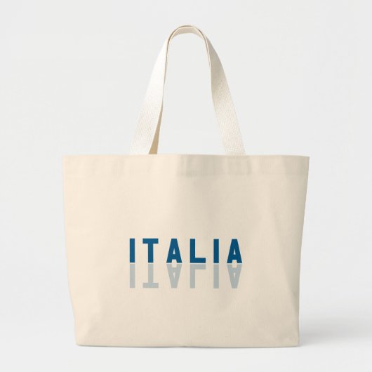 イタリイタリアンア、私はイタリアが大好き ラージトートバッグ (正面)