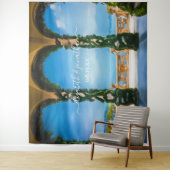 イタリエレガントアの結婚アーチ写真ブース背景 タペストリー (インサイチュ)