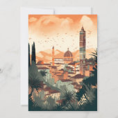 イタリエレガントアルフィレンスデスティネーションホテルブライダルシャワー 招待状 (裏面)