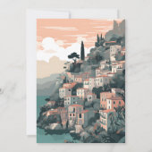 イタリエレガントカプリデスティネーションブライダルシャワー 招待状 (裏面)