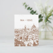 イタリカスタマイズアフィレンツェヴィンテージ写真 ポストカード (スタンド正面)