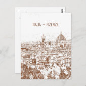 イタリカスタマイズアフィレンツェヴィンテージ写真 ポストカード (正面/裏面)