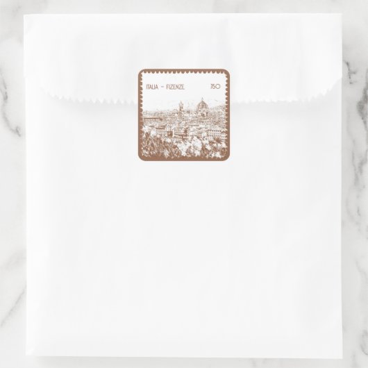 イタリカスタマイズアフィレンツェ写真スタンプ スクエアシール (バッグ)