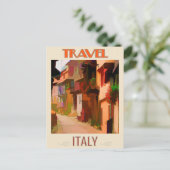 イタリカラフルアハウスヴィンテージトラベルハガキ ポストカード (スタンド正面)