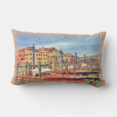 イタリカラフルアヴェネスカナルウォーター色 ランバークッション (裏面)