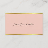 イタリックモダンフォントエレガントカラー金ゴールドプロフェッショナル 名刺 (正面)