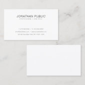 イタリックモダンホワシンプルイトトレンディー 名刺 (正面/裏面)