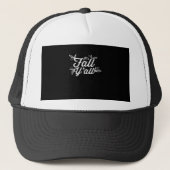 イタリック体の「It's Fall Y'all」文字と葉っぱのデザイン キャップ (正面)