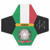 イタリパーソナライズされたア，国旗，サッカーの写真 サッカーボール (フラット)