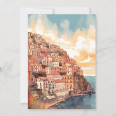 イタリモダンアエレガントの目的地の結婚式 招待状 (裏面)