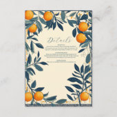 イタリ地中海のアギリシャ鮮やかレモ結婚ン エンクロージャーカード (正面)