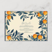 イタリ地中海のアギリシャ鮮やかレモ結婚ン エンクロージャーカード (正面)