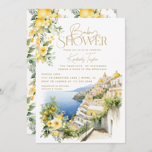 イタリ地中海のアポジタイタリアンーノ 招待状 (正面/裏面)