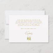 イタリ地中海のアポジターノイタリアンブライダルシャワー サンキューカード (裏面)