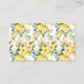 イタリ地中海のアポジターノレシピブライダルシャワー エンクロージャーカード (裏面)