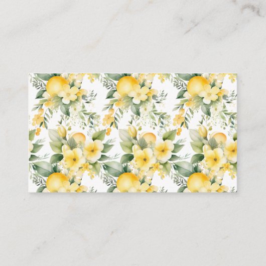 イタリ地中海のアポジターノレシピブライダルシャワー エンクロージャーカード (裏面)