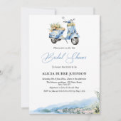 イタリ地中海のアルフィベサブライダルシャワー 招待状 (正面)