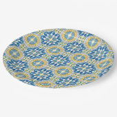 イタリ地中海のアルブルータイルブライダルシャワー ペーパープレート (アングル)