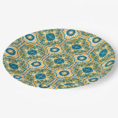 イタリ地中海のアルブルータイルブライダルシャワー ペーパープレート (アングル)