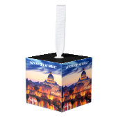 イタリ最高のアの静かな場所 キューブオーナメント (正面アングル)