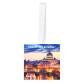 イタリ最高のアの静かな場所 キューブオーナメント (正面)