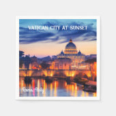 イタリ最高のアの静かな場所 スタンダードカクテルナプキン (正面)