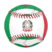 イタリ最高のアパパ国イタリアン旗 野球ボール (裏面)
