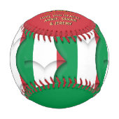 イタリ最高のアパパ国イタリアン旗 野球ボール (正面)