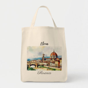 イタリ魅力的アの水絵を描色のフローレンス トートバッグ