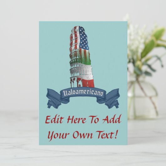 イタロアメリイタリアンカーノパーティの招待状 招待状 (スタンド正面)