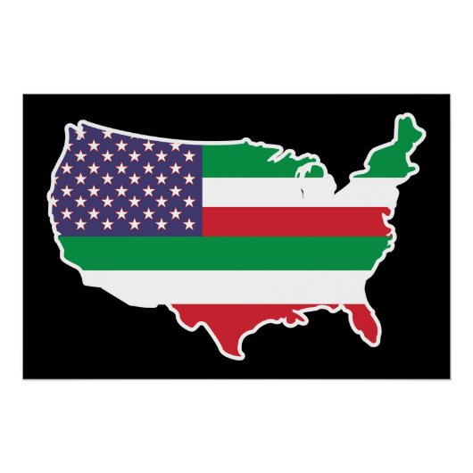 イタロアメリカン米国イタリア統一された州 ポスター (正面)