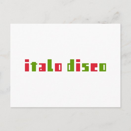 イタロディスコ ポストカード (正面)