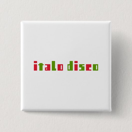 イタロディスコ 缶バッジ (正面)