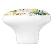 イタ地中海のリアのシチリア色のタイルとレモン セラミックノブ (側面)