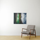 イタ素晴らしリアのフシネ湖での雨の日 タペストリー (インサイチュ(横))