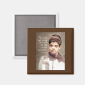 イダBウェルズと「真理」引用文 マグネット (正面/裏面)