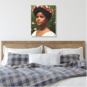 イダBウェルズフローラアートトリビュート キャンバスプリント (インサイチュ (寝室))