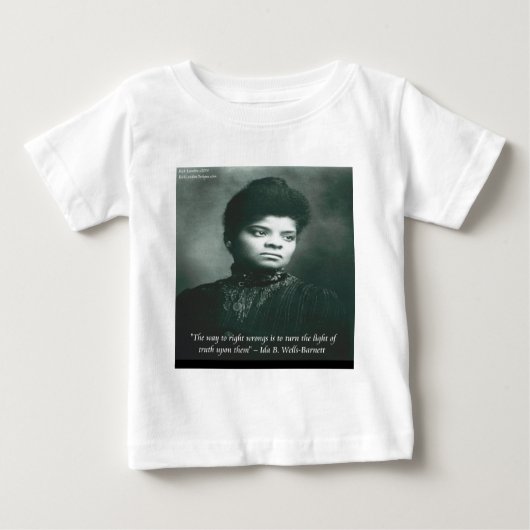 イダBウェルズ&トゥート引用文 ベビーTシャツ (正面)