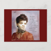 イダBウェルズ&引用文ウォーターカラー絵画ズ ポストカード (正面)