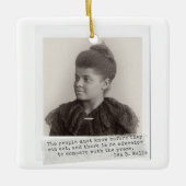 イダB.ウェルズ引用文素晴らし – 黒人女性の歴史 セラミックオーナメント (正面)