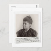 イダB.ウェルズ引用文素晴らし – 黒人女性の歴史 ポストカード (正面/裏面)