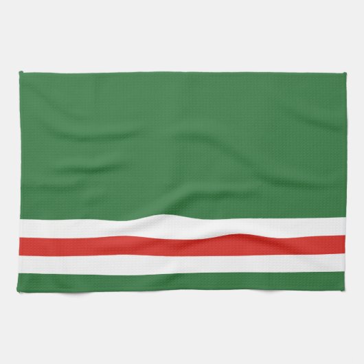 イチケリア・チェチェン共和国の旗 キッチンタオル (横)