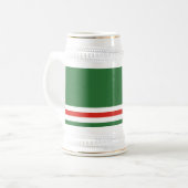 イチケリア・チェチェン共和国の旗 ビールジョッキ (正面左)