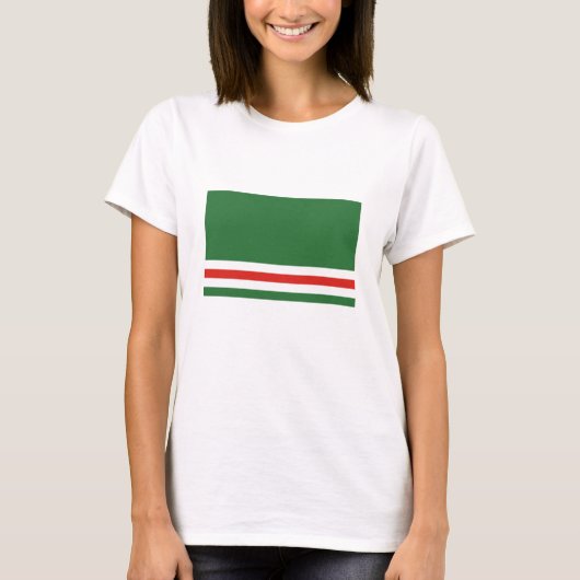 イチケリア・チェチェン共和国の旗 Tシャツ (正面)