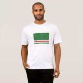 イチケリア・チェチェン共和国の旗 Tシャツ (正面フル)